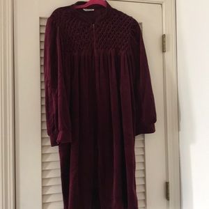 Velour robe, size L